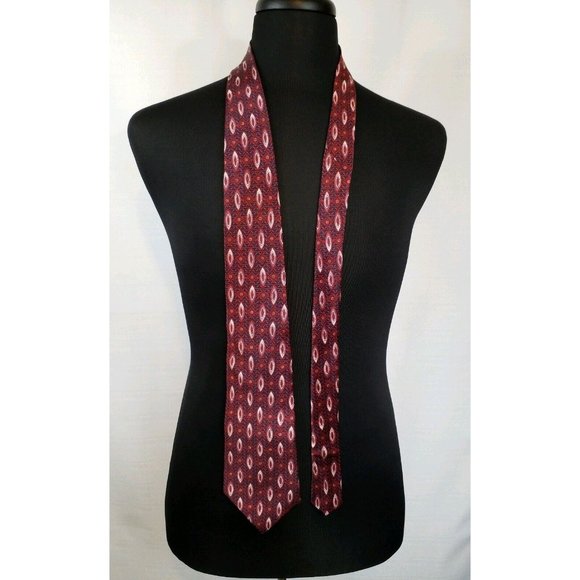 Henry Grethel Mens Dress Tie Suit Italian Fabric Made In USA Silk - Picture 3 of 12